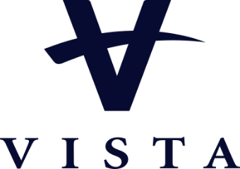 The logo of Vista Equity Partners, a leading global investment firm