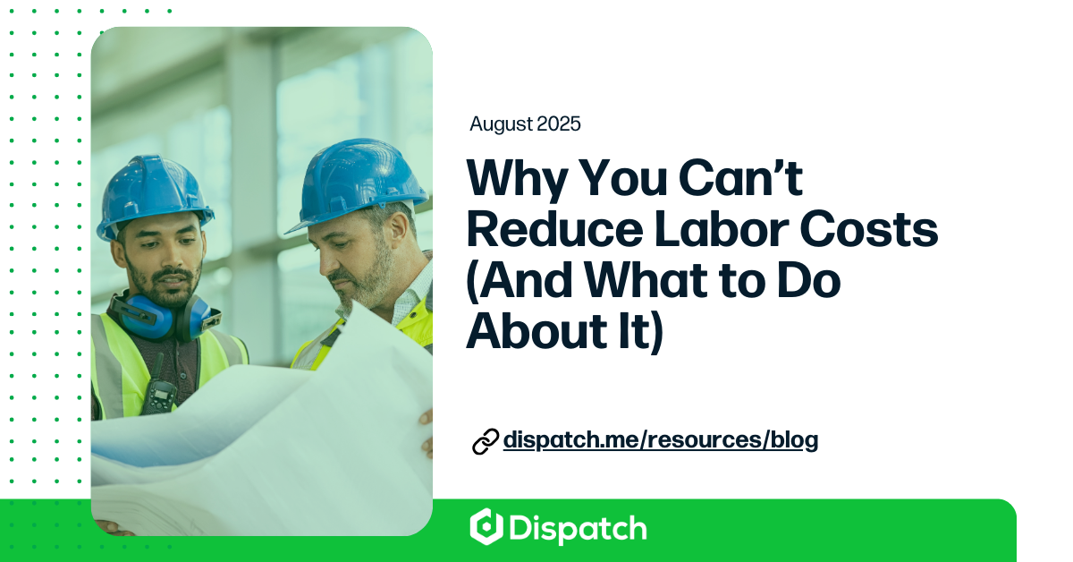Reduce Labor Costs in Field Service Without Hiring More Techs
